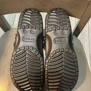CROCS | Shoes | Blackwhite Camo Sole Crocs W Clear Top New W  display picture 3